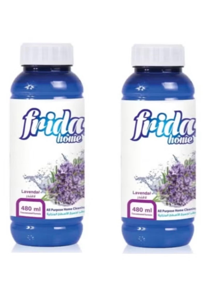 فريدا معطر تنظيف منزلي شامل برائحة اللافندر (عبوتان ) - Image 1