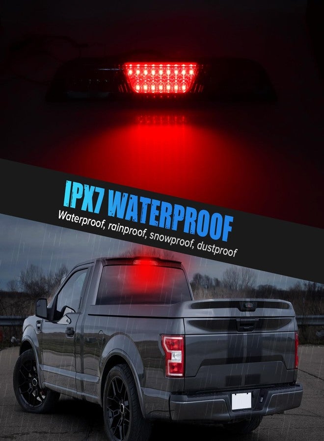 LUDARM Smoke Lens LED 3rd Brake Light Compatible with F150 2015-2020 F250 F350 2017-2022 F450 2017-2021 for Maverick 2021-2024 for Ranger 2019-2021Third Brake Cargo Light sassembly - Image 5