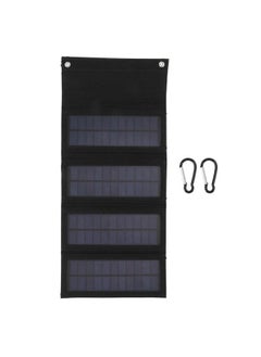 NIBEMINENT 40W 4 Fold Solar Panel Charging Bag Folding Bag Foldable Monocrystalline Solar Panel Charger for Outdoor Camping Hiking Emergency Charging Black  - Image 1