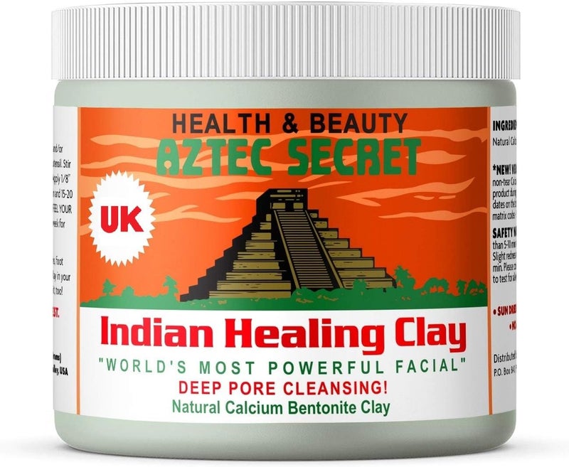 Aztec Secret Indian Healing Clay 454g Official UK Release Worlds Most Powerful Facial For Blackheads Acne Treatment Detox Face Mask Pore Minimiser Deep Pore Cleanser Natural Bentonite Clay