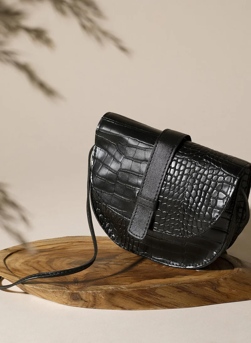 Haute Sauce  Blackout Black Cross Body Bag  | Best Price UAE