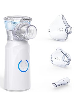 Portable Nebulizer for Adults and Kids, Portable Mesh Nebulizer with 2 Masks and Mouthpiece, AA Battery Operated Nebulizer for Home Travel Use, Hailey Sensor