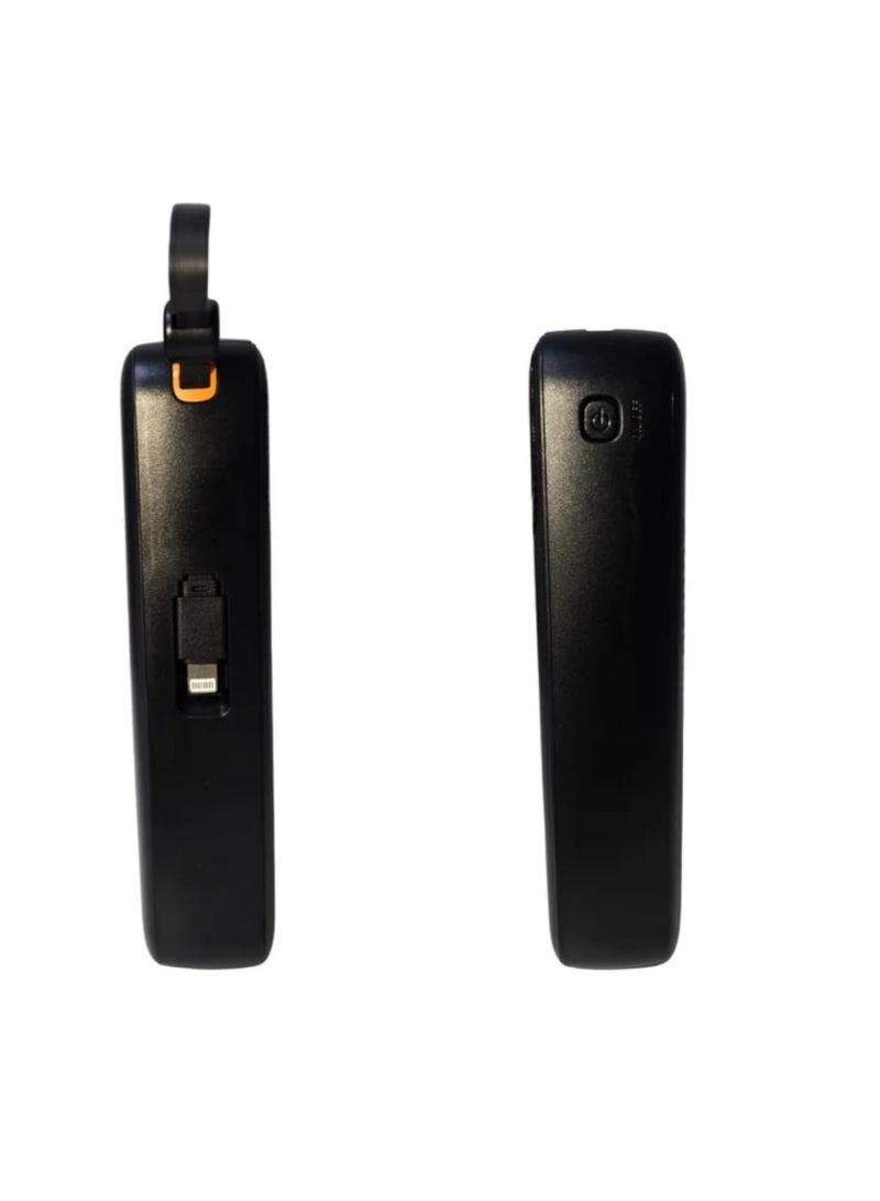 LEVINO 20000mAh Power Bank with 22.5W Fast Charging – 4 USB & 2 Type-C Ports, Digital Display, Flight-Approved, Overvoltage & Temperature Protection, Includes Type-C, Lightning & USB Cables – Black - Image 4