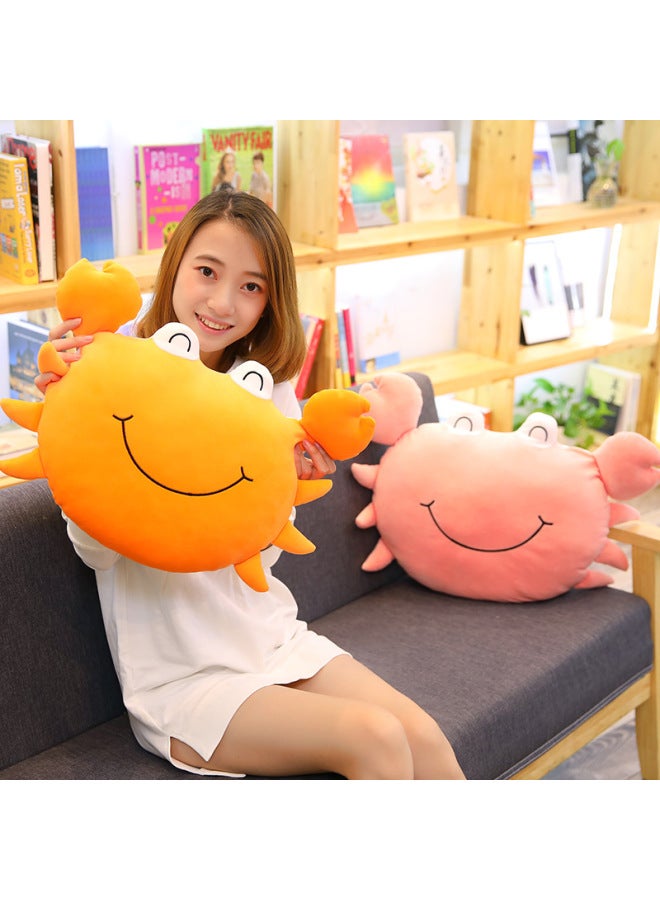 Cartoon Short Plush Crab Doll Doll Doll Big Crab Pillow Doll Cute Marine Gifts-Color:Orange-Height:45cm  - Image 2