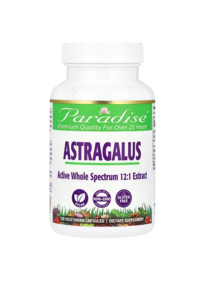 Paradise Herbs Paradise Herbs, Astragalus, 250 mg, 120 Vegetarian Capsules  - Image 1