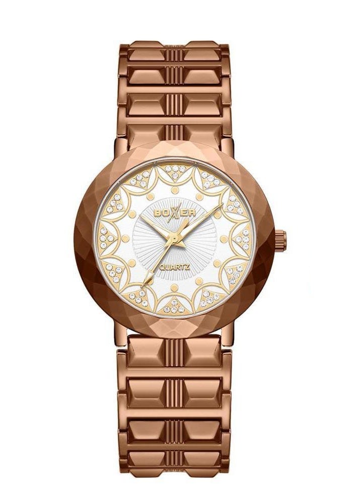 بوكسر ساعة يد بوكسر BX-073-7 للرجال، أنالوج، سوار أنيق من الفولاذ المقاوم للصدأ، تصميم قرص كلاسيكي - Image 2