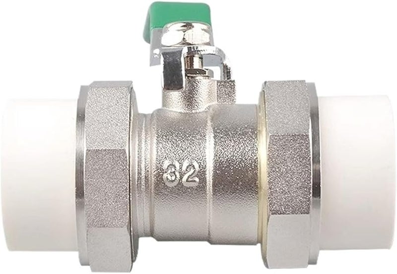 PPR32 Electroplating All Copper Double Union High Temperature Resistant Ball Valve - Image 5