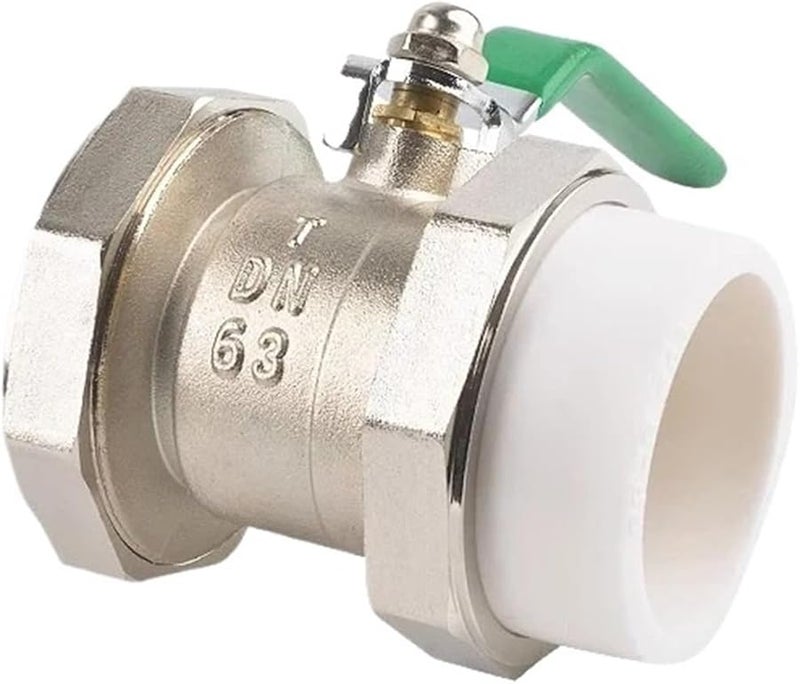 PPR32 Electroplating All Copper Double Union High Temperature Resistant Ball Valve - Image 1