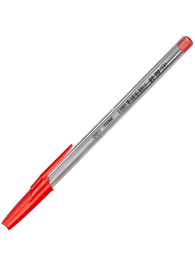 deli Q3-BL Ball Pen Pen 1mm Tip red (2 Pack) - Image 3