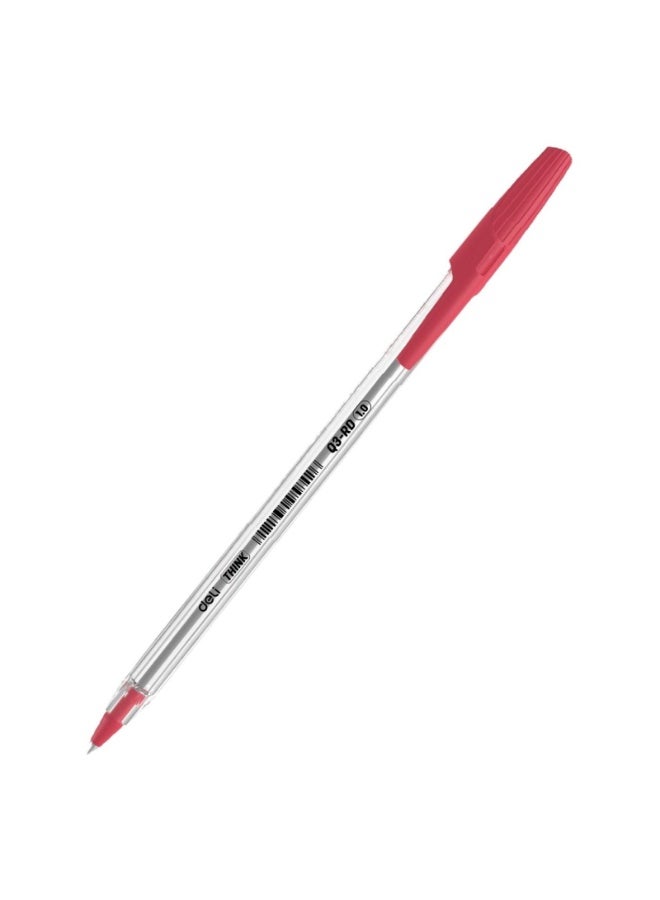 deli Q3-BL Ball Pen Pen 1mm Tip red (2 Pack) - Image 4