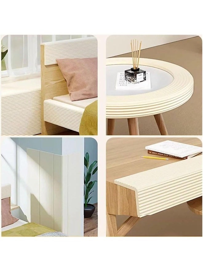 Generic - 2M Baby Safety Edge & Corner Protector - Thick Foam Bumper Strip, Multifunctional Furniture Guard, Anti-Collision Cover for Tables, Walls & Corners, Soft Foam Roll for Child Safety - Image 1