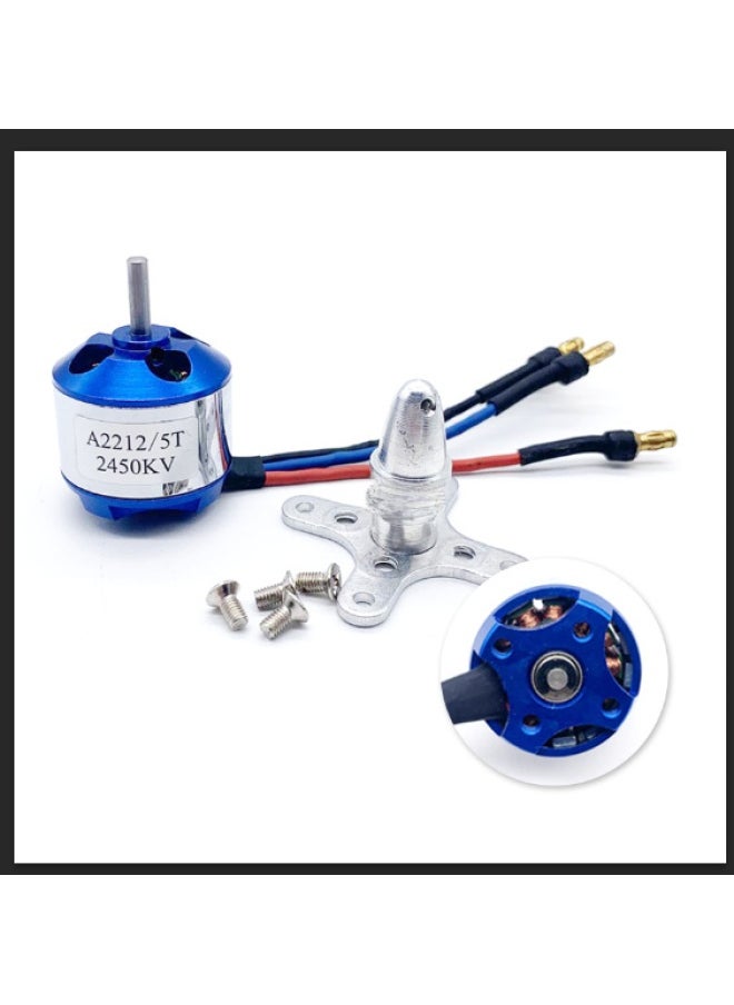 A2212 Brushless Motor For Model Aircraft Kv1000/1400/2200/2450 Su-27 4-axis Brushless Motor Rc Airplane Model Spare Parts-Color:2450KV-Standard  - Image 3