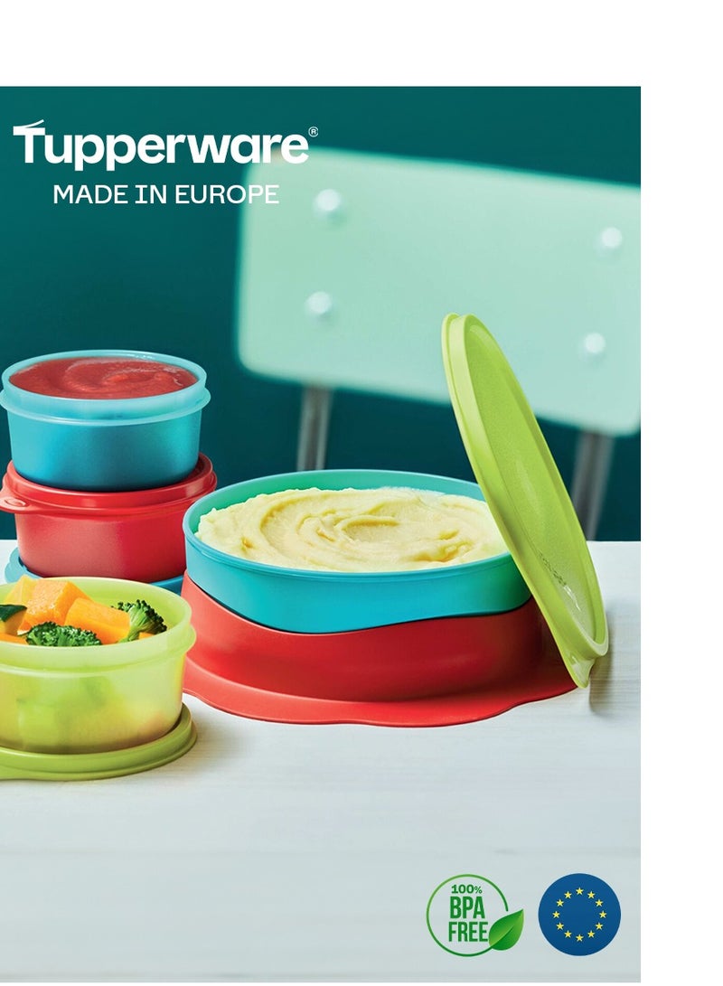 توبروير طبق للأطفال بقاعدة سيليكون لعدم الإنزلاق 500مل من تابروير - ملون - Image 3