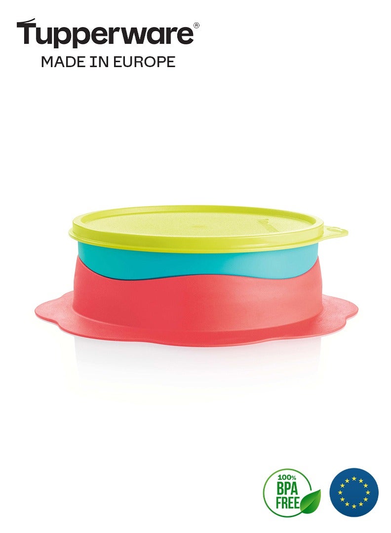 توبروير طبق للأطفال بقاعدة سيليكون لعدم الإنزلاق 500مل من تابروير - ملون - Image 4