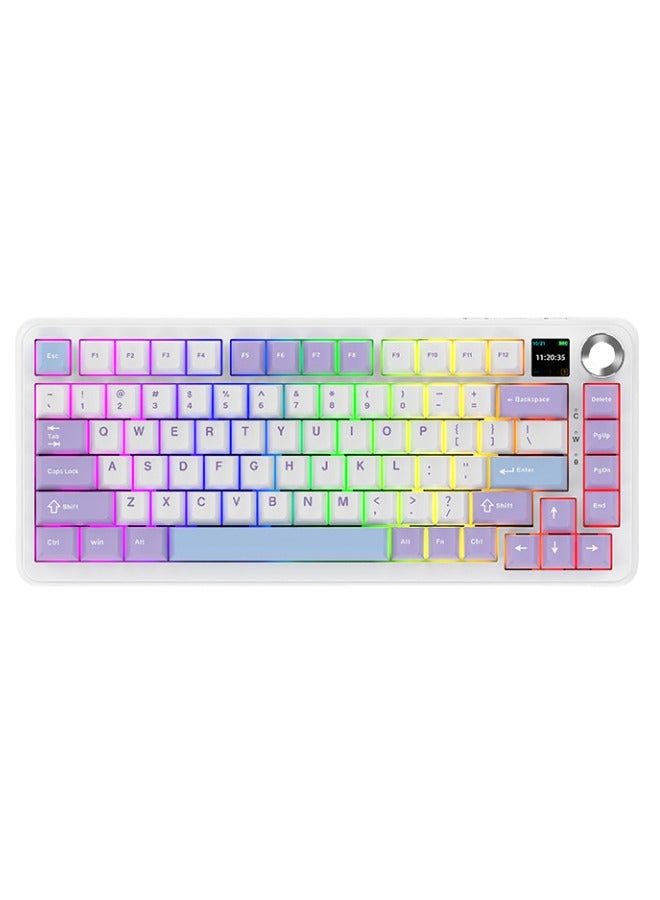 Ajazz AK820 Max Plus Magnetic Axis Mechanical Keyboard Wireless Tri-mode Hot Swap 8000mAh TFT Screen Custom PC Esports Keyboards  - Image 1