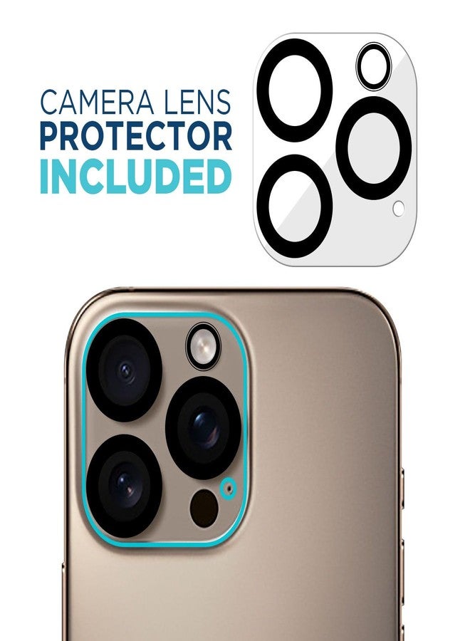 Tech Armor for Apple iPhone 16 Pro Screen Protector Glass 6.3 inch - Ballistic Tempered, Case Friendly, Easy Install, Sensor Protection, HD, 9H Hardness, 3 Pack + Bonus Camera Lens Protector - Image 2