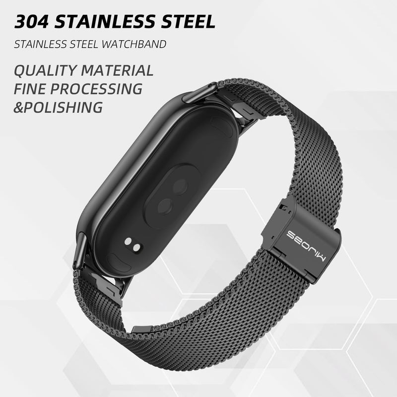 MIJOBS Strap for Xiaomi Mi Band 10/9/8 Breathable Replacement Strap for Mi Fit Band 9 SmartWatch Straps Wristband Bracelet for Women Men - Image 4
