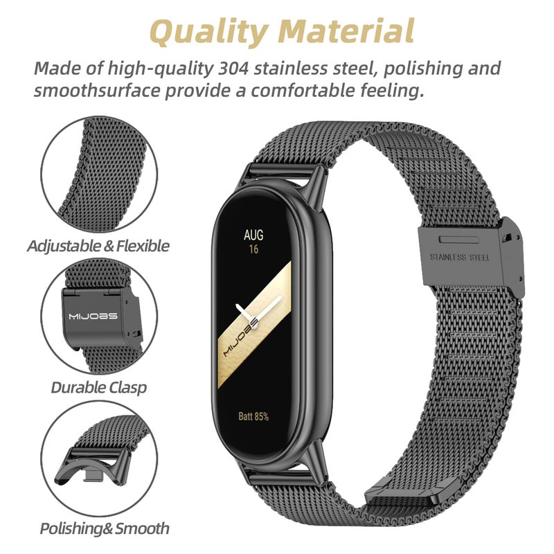 MIJOBS Strap for Xiaomi Mi Band 10/9/8 Breathable Replacement Strap for Mi Fit Band 9 SmartWatch Straps Wristband Bracelet for Women Men - Image 3