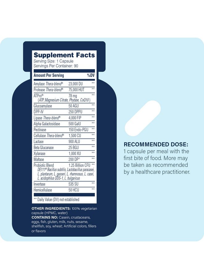 Enzyme Science Enzyme Science Critical Digestion - Digestive enzymes for Women and for Men with probiotics - High Potency Support for Digestion - Digestive Health - Enzimas digestivas y probioticos - 90 Capsules  - Image 1