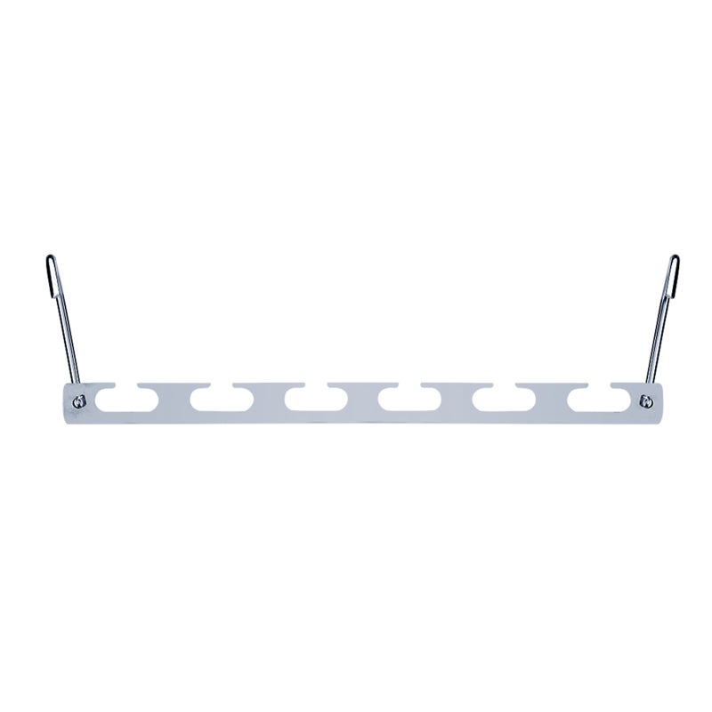Heavy Duty Clothing Hangers 4 Pack: Premium Metal Sturdy Durable - Non Slip 6 Wavy Slots Space Saving Metal Laundry Hangers for Dorms Apartments Heavy Winter Coats - Image 3
