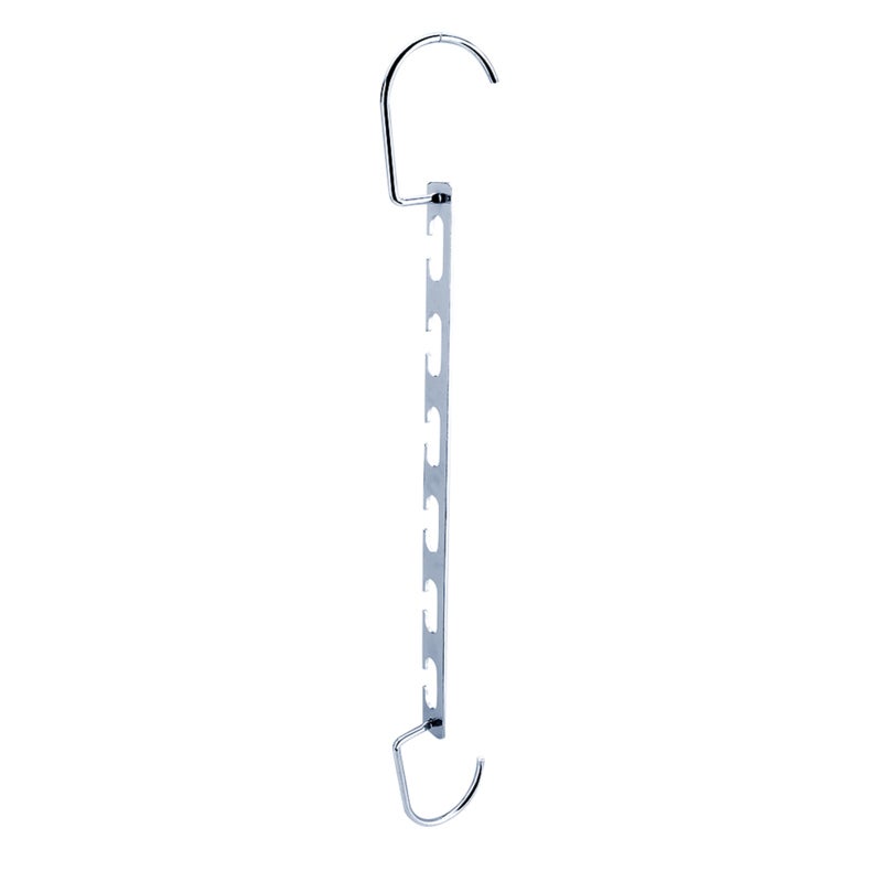 Heavy Duty Clothing Hangers 4 Pack: Premium Metal Sturdy Durable - Non Slip 6 Wavy Slots Space Saving Metal Laundry Hangers for Dorms Apartments Heavy Winter Coats - Image 1