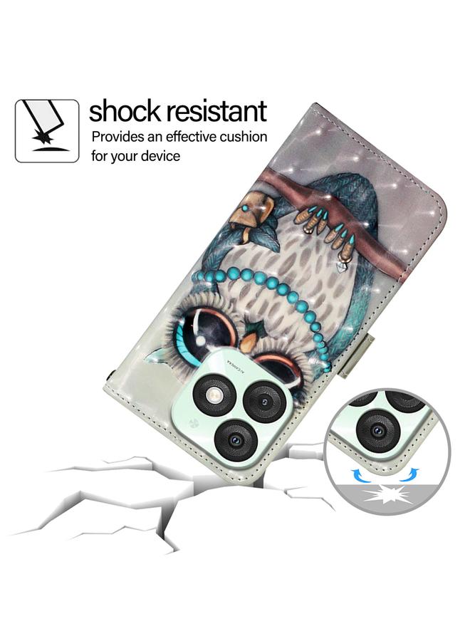 S-TOP Case For Itel A50 3D Painting Horizontal Flip Leather Phone Case - Image 5