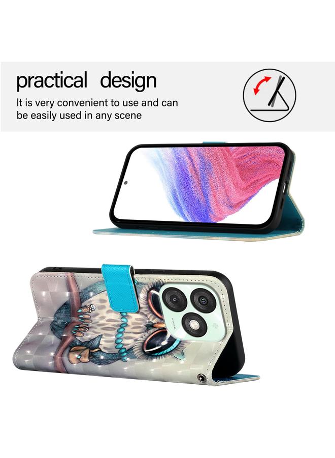 S-TOP Case For Itel A50 3D Painting Horizontal Flip Leather Phone Case - Image 3