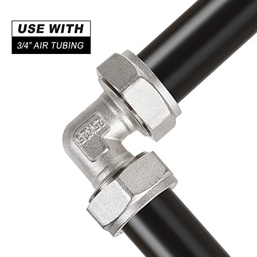 Hromee 3/4-Inch Equal Elbow Fitting for 3/4-Inch Tubing Use with Air Piping System - Image 2