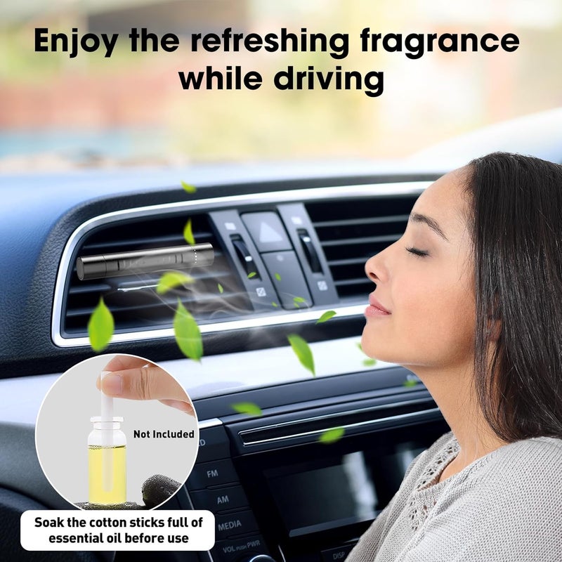 Home-Cloud Custom Car Air Freshener Diffuser Vent Clips with 12 Refill Sticks - Image 5