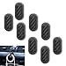 RGOAANC 4PCS Car Mini Hooks Car Dashboard Hook Multifunctional Auto Backseat Hangers Vehicle Interior Accessories Car Sticker Hooks for Key Mask Earphone Charging Cable Black - Image 2