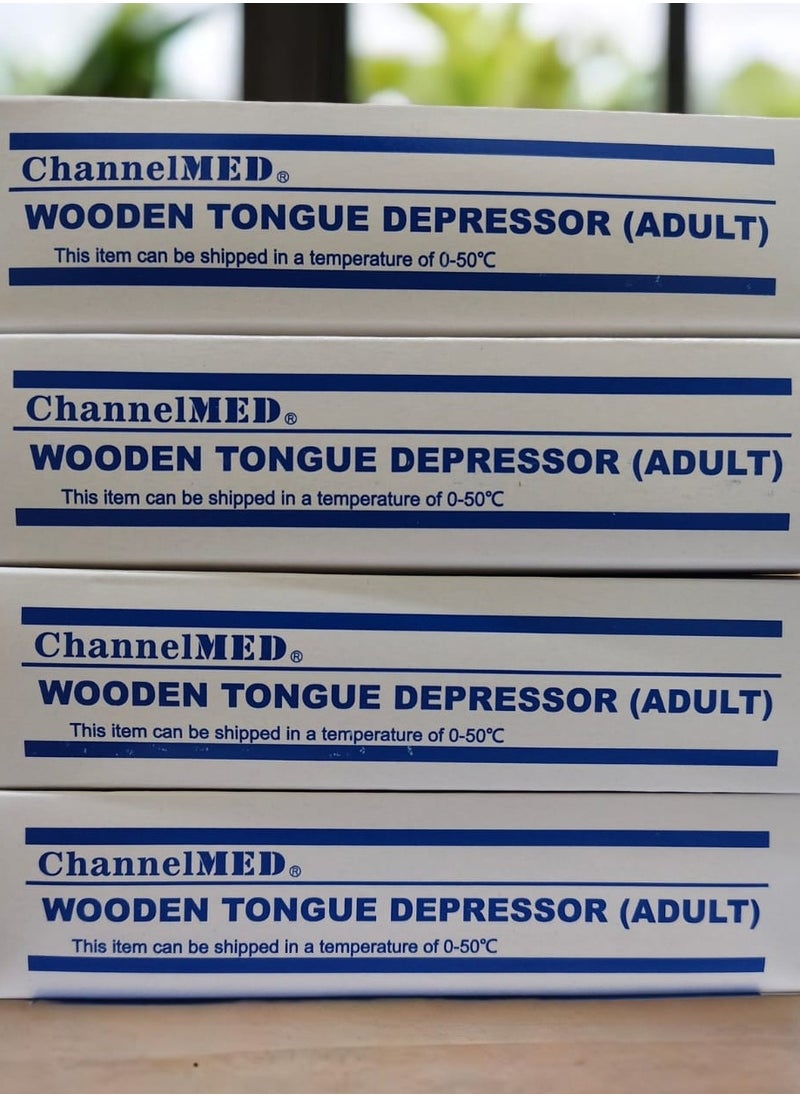 شانيل ميد - خافضات اللسان الخشبية Stick Box100 - Image 1