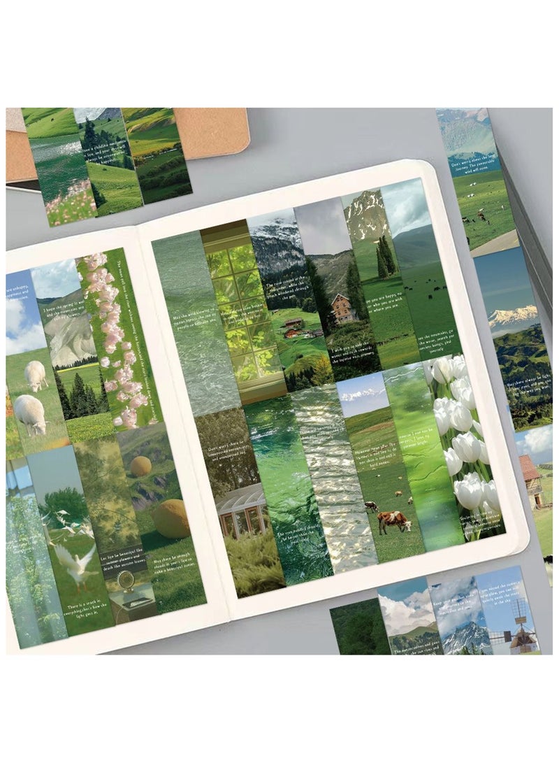 مجموعة من 30 علامة مرجعية بمناظر طبيعية للأطفال، علامات كتب للطلاب، مجموعة علامات كتب لطيفة من جانب واحد، مجموعة علامات كتب ذات طابع خاص لمحبي الكتب، هدية للأطفال والطلاب والمعلمين في الفصول الدراسية - Image 4