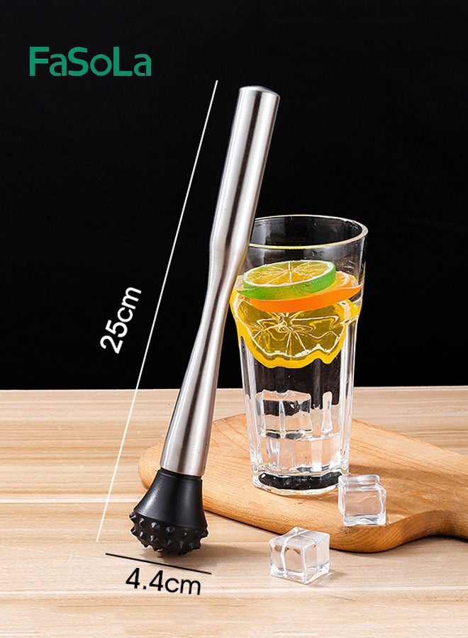 Fasola Stainless Steel Ice Cube Berry Blender Mashing Stick  - Image 4