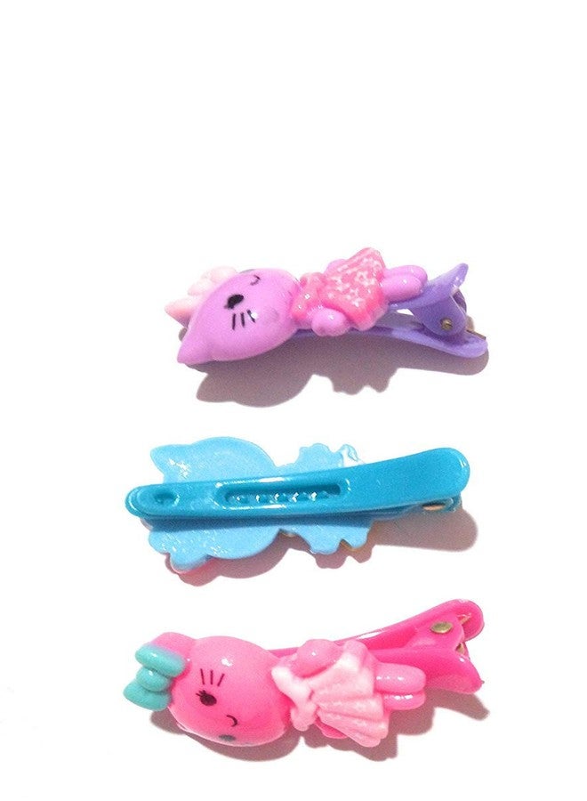 imioxo Plastic Hair Tic Tac Clips For Girls Multi color And Multi-Design 5 Pair (Random Design) K8) - Image 4