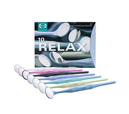 Dentosmile Dental Hahnenkratt Relax FS Rhodium Mouth Mirrors Size No. 5 Pack of 10 Pcs - Image 5