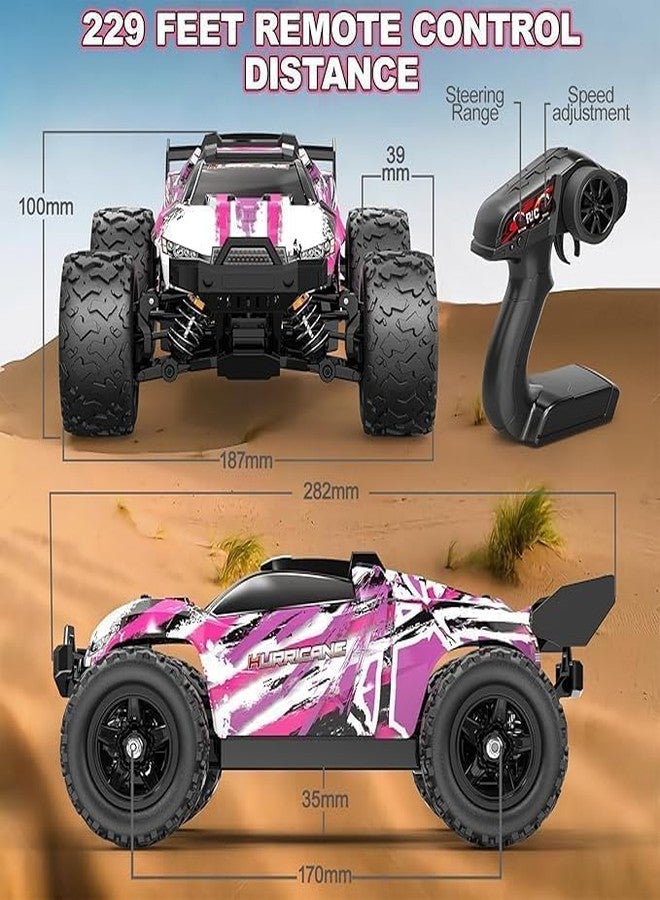 KIDIIG 1:18 High-Speed Remote Control RC Car, 40+ KM/H 4WD Off-Road RC Truck, Includes Rechargeable 1200mAh Batteries, Aged 8-12. This Makes it an Excellent Gifts Option for Birthdays - Image 2
