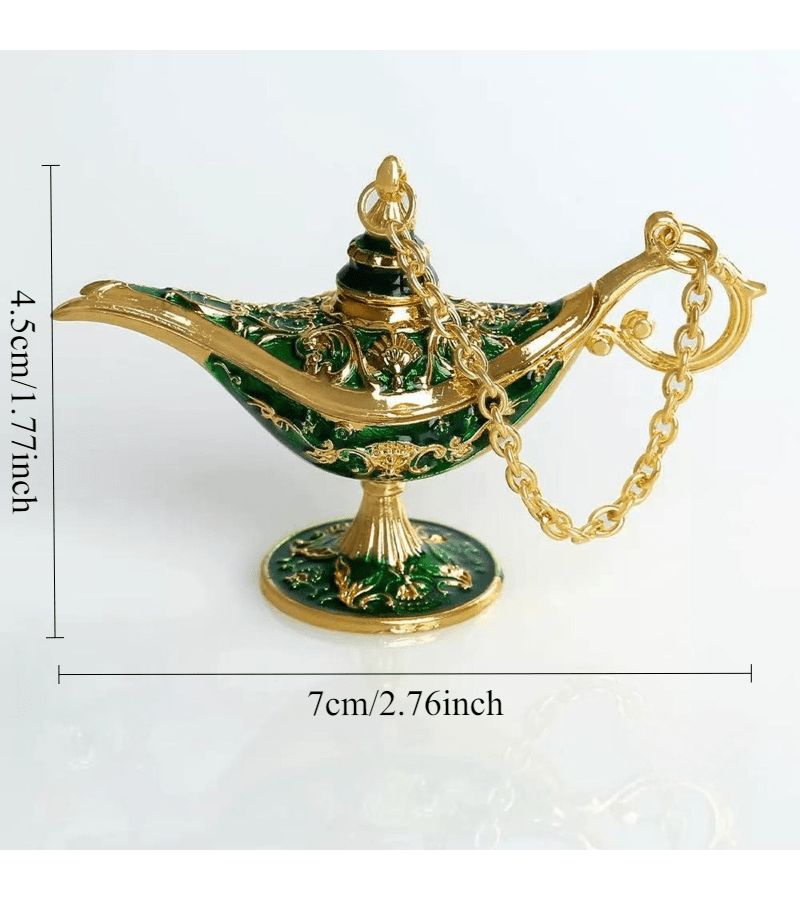 2pcs Black Aladdin Style Lamp Ornament Creative Wishing Lamp Decor For Home Banquet - Image 3