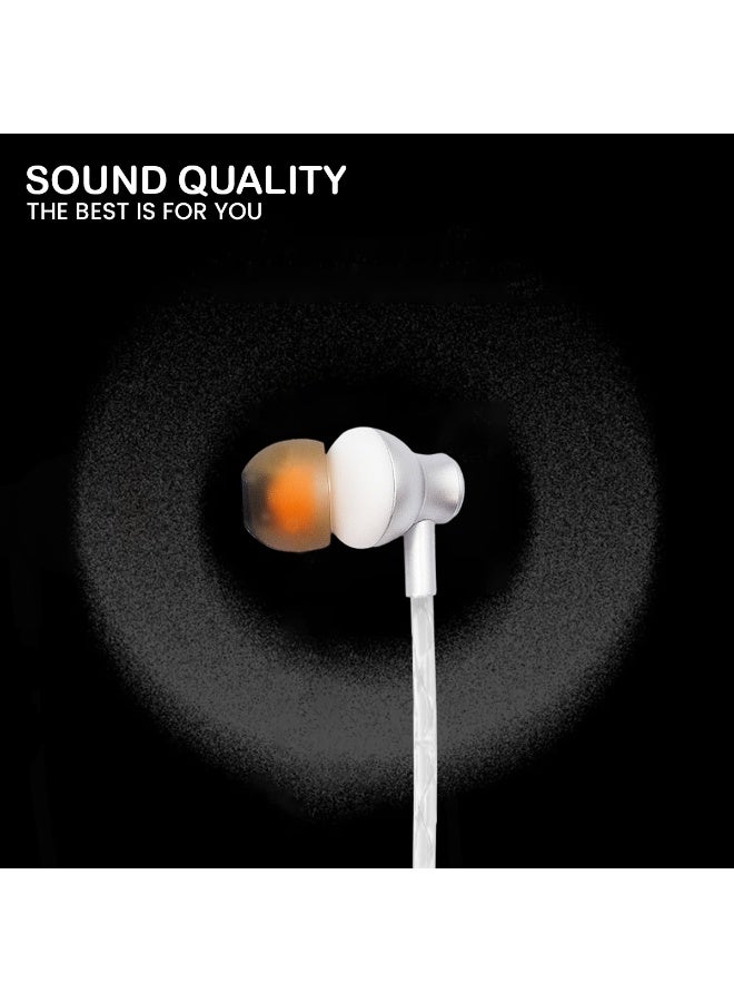 آیمی سماعات أذن ستيريو من النوع C بيضاء، مغناطيسية، صوت ستيريو عالي الجهير، سماعات أذن سلكية من النوع C، عازلة للضوضاء، سماعات أذن مقاومة للماء للجري وسامسونج جالاكسي/جوجل بيكسل/ون بلس/آيباد برو - IM-EP113 - Image 2