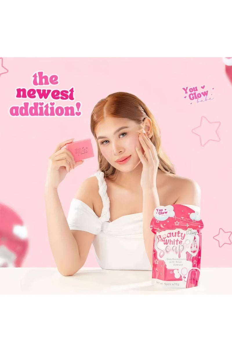 جلو صابون "بشرة مشرقة" لتفتيح البشرة   (5 قطع × 70 جراماً) - للعناية بالجمال - Image 2