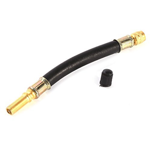 Yosoo 4X Tyre Valve Extension Dual Flexible Tire Wheel Bus Truck Transit Adaptor 140mm + 2pcs Clamps - Image 5