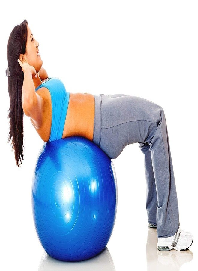 RAIYARAJ Gym Ball Fitness Exercise Yoga Ball Gymnastic Ball Anti-Burst and Slip Resistant with Foot Pump for Men and Women - 65cm Diameter for Home Workout and Balance Training - Image 2
