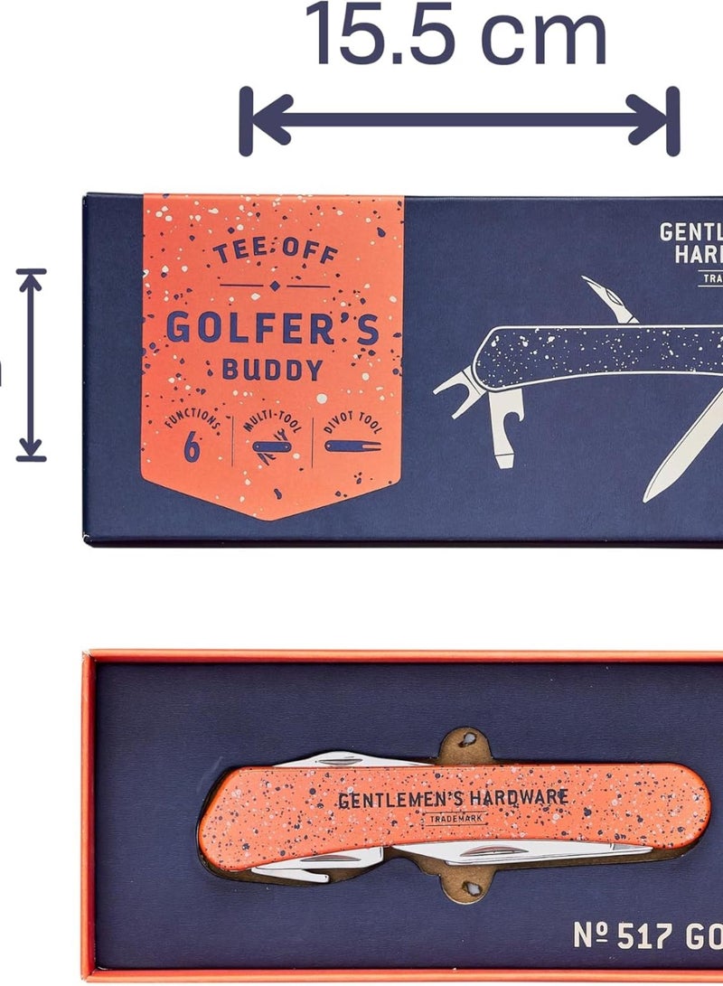 GGOOT Golf Multi Tool, GEN517, Includes Bottle Opener, Corkscrew, Screwdriver and More. Colour: Orange and Navy - Speckled Paint Design.  - Image 3