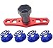 HOPLEX Aluminium Alloy Blue 17mm Hex Wheel Nut with Wheel hex Sleeve Wrench Tool for Traxxas XMaxxERevoEMaxxSummit Monster Truck RC Vehicle Tires - Image 3