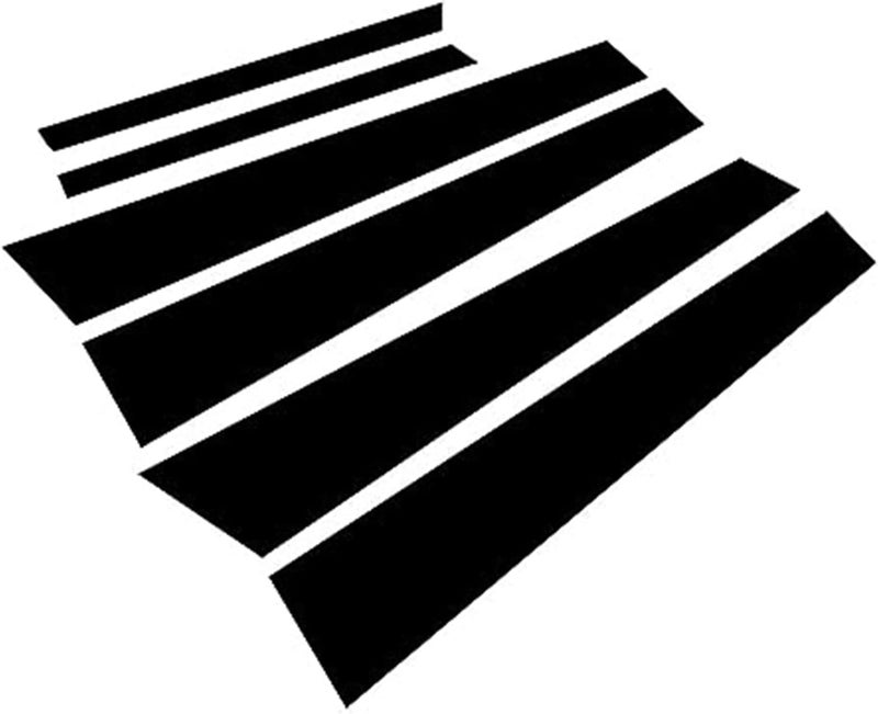 Wivplex 6Pcs Glossy Black Window Trim Cover for S-Class W221 - Image 1