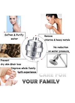 Super ZYouth 25 Stage Shower Filter-Shower Head Filter For Hard Water, Remove Chlorine Fluoride Water Softener, Faucet Filter for bathroom kitchen washroom, Coconut Shell Activated Carbon Reduces Dry Itchy Skin  - Image 3