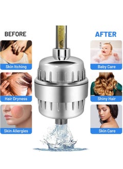 Super ZYouth 25 Stage Shower Filter-Shower Head Filter For Hard Water, Remove Chlorine Fluoride Water Softener, Faucet Filter for bathroom kitchen washroom, Coconut Shell Activated Carbon Reduces Dry Itchy Skin  - Image 5
