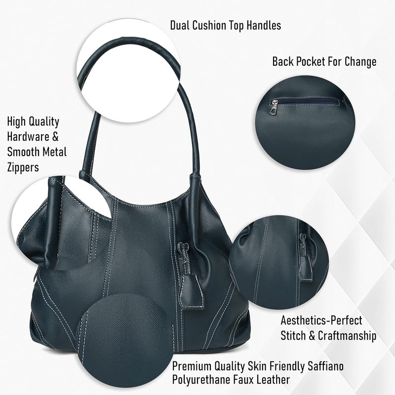 Fostelo Women's Style Diva Satchel Tote Handbag for Women | Ladies Purse | Stylish Shoulder Bag | Gift For Women - Image 2
