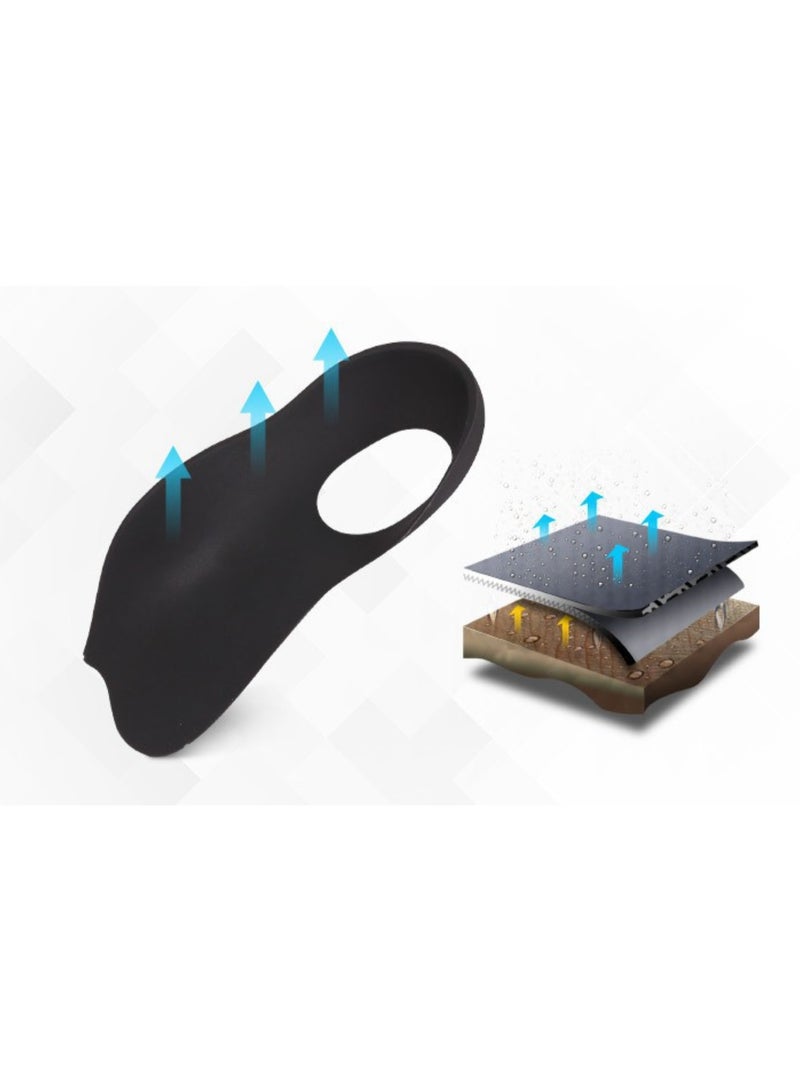 Orthotic Insole, Arch Support Insoles, Orthotics for Flat Feet Arch, Plantar Fasciitis Insoles for Flat Feet, Heel Pain, Arch Pain for Man Woman and Kids, Black - Image 5