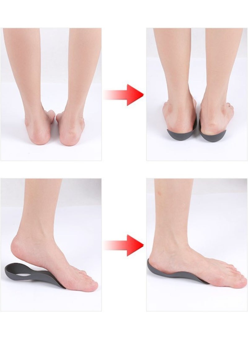 Orthotic Insole, Arch Support Insoles, Orthotics for Flat Feet Arch, Plantar Fasciitis Insoles for Flat Feet, Heel Pain, Arch Pain for Man Woman and Kids, Black - Image 2