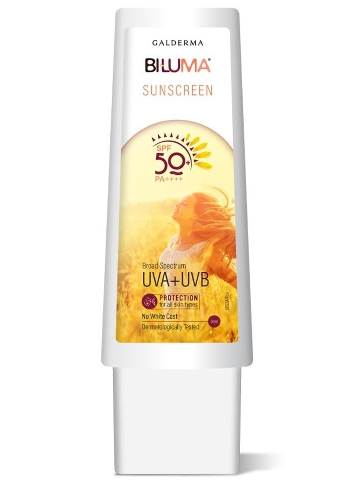 بيلوما واقي الشمس بيلوما واقي الشمس واسع الطيف SPF 50+ PA++++ عبوة من 1  50ML - Image 1